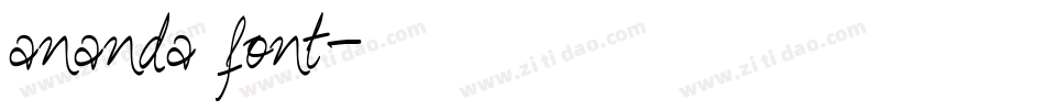 ananda font字体转换